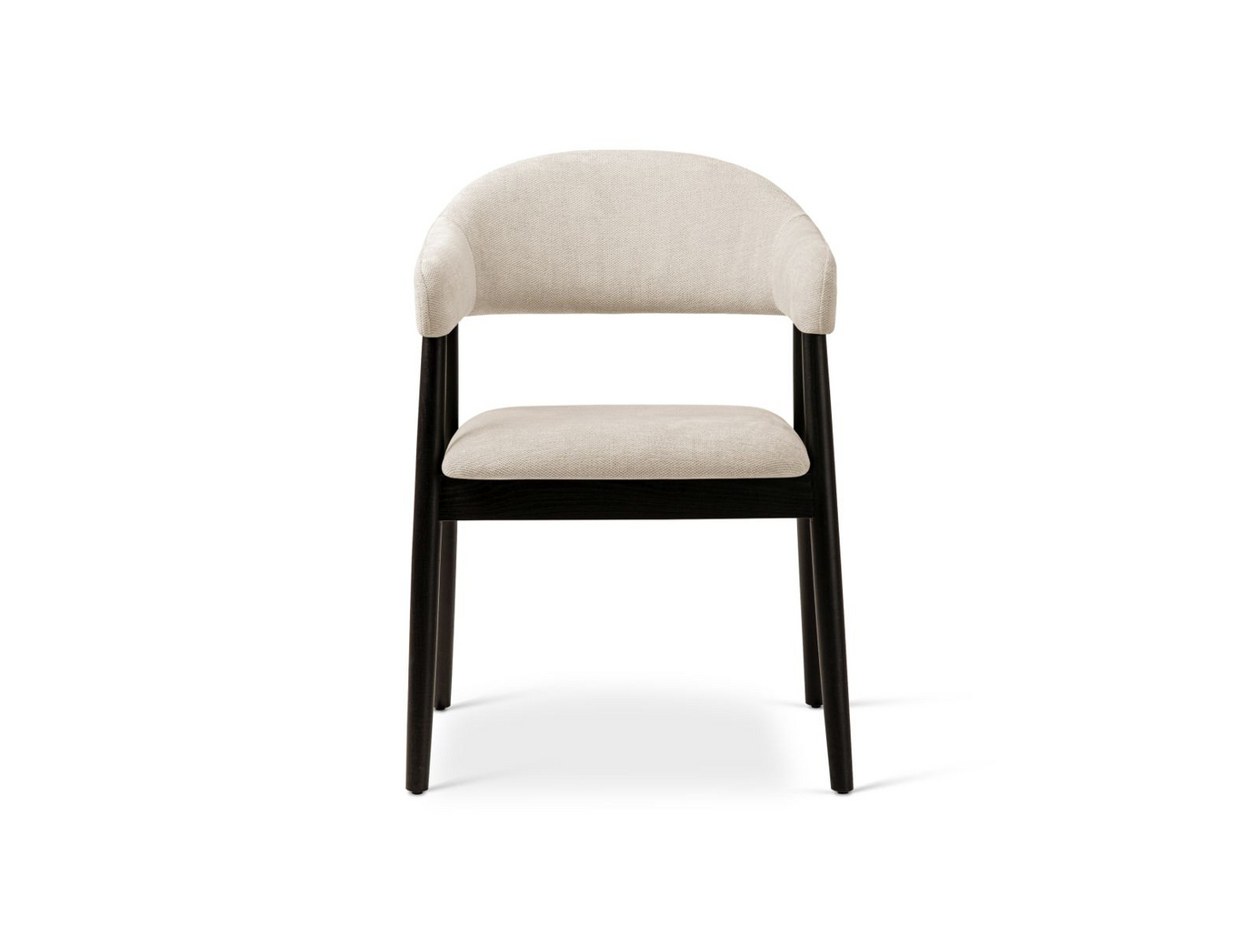 Cosmopolitan Design stolar, 2-pack, "Adra", 1-sits, 56 × 59 × 77 cm, Rebel, valnötsben