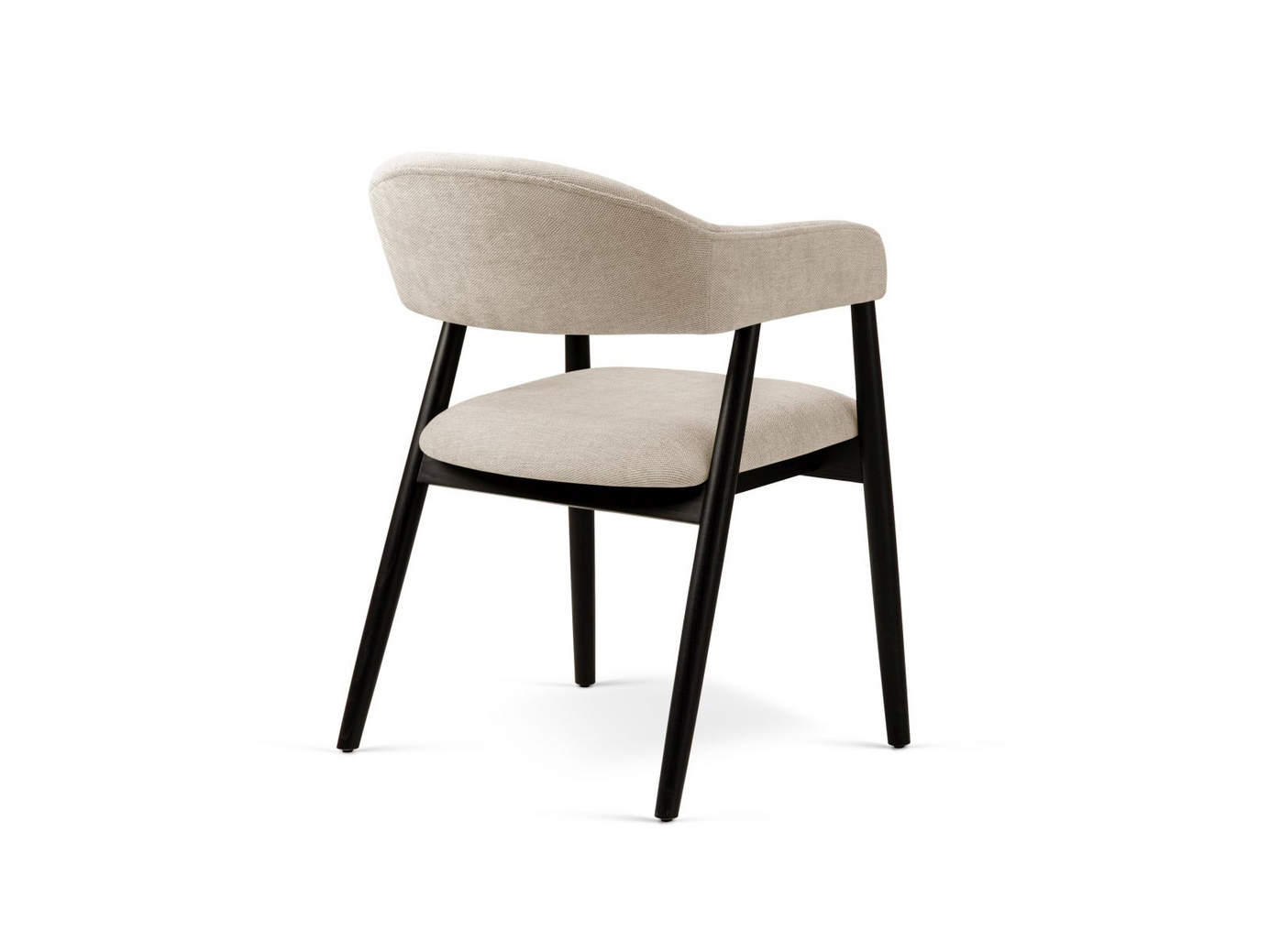 Cosmopolitan Design stolar, 2-pack, "Adra", 1-sits, 56 × 59 × 77 cm, Rebel, valnötsben