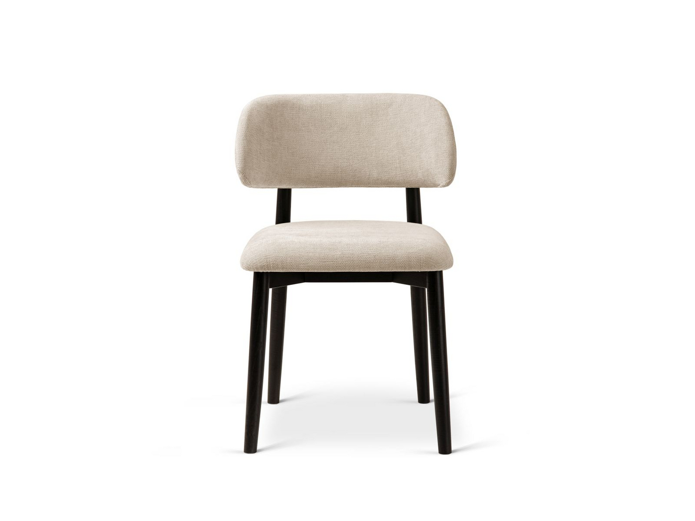 Cosmopolitan Design stolar, 2-pack, "Evan", 1-sits, 49,5 × 51 × 77 cm, Rebel, ben i svart bok