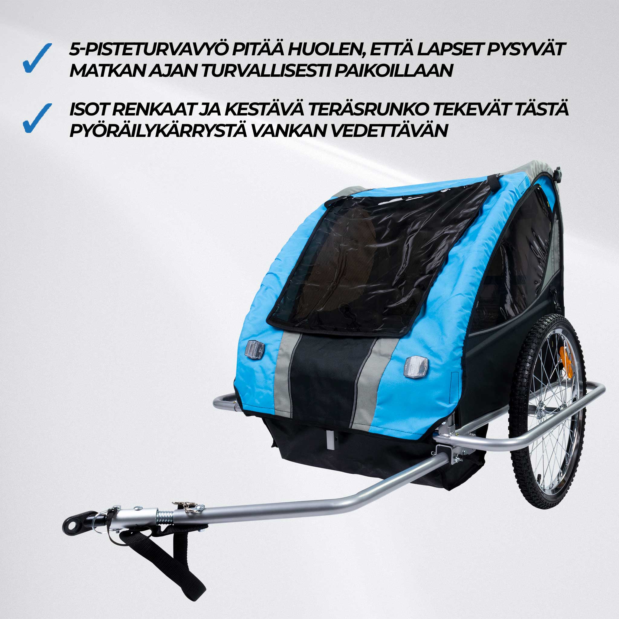 Alternativ bild 1 för Trekker cykelvagn för 1-2 barn