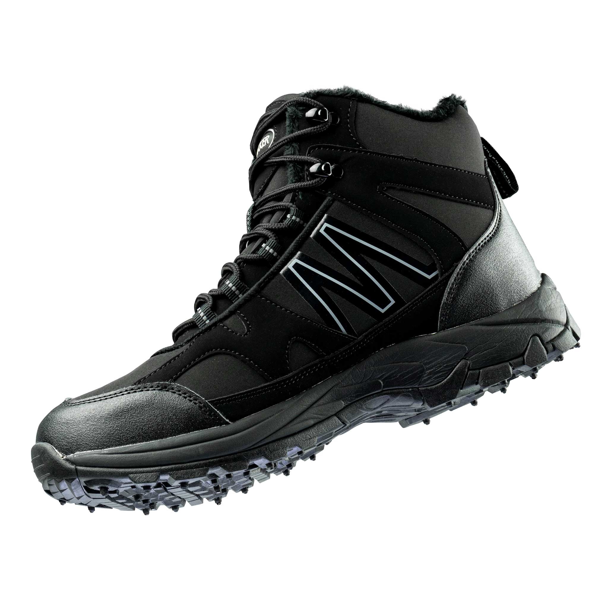 Trekker dubbskor svart, Storlekar 36-46