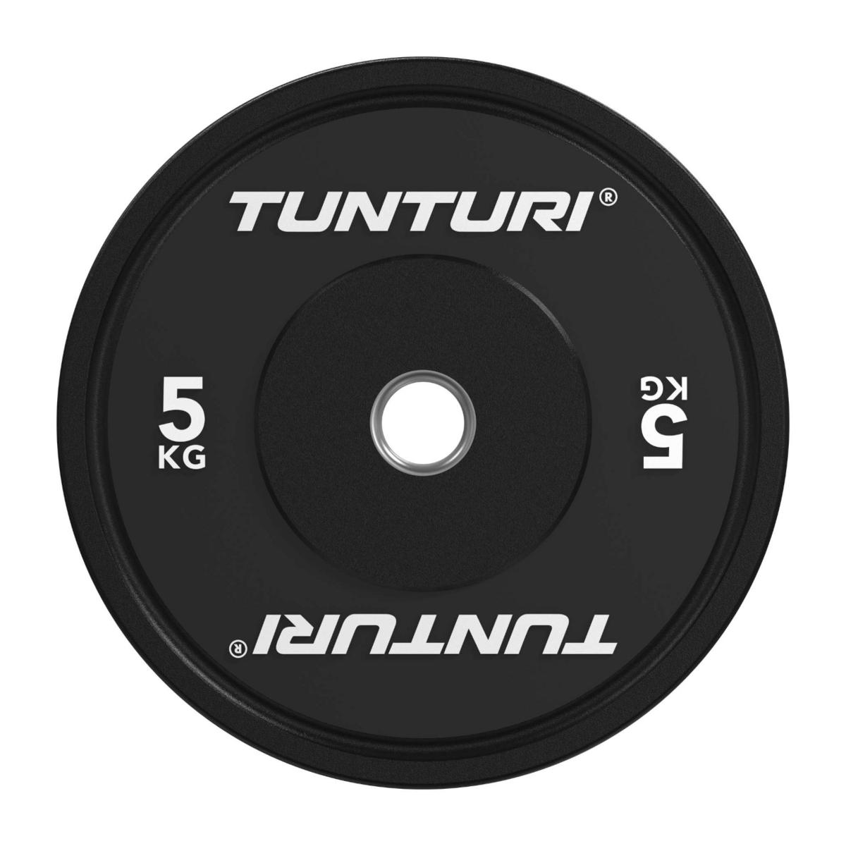 Tunturi Platinum Bumper Plate bumperviktskiva, 50 mm, svart