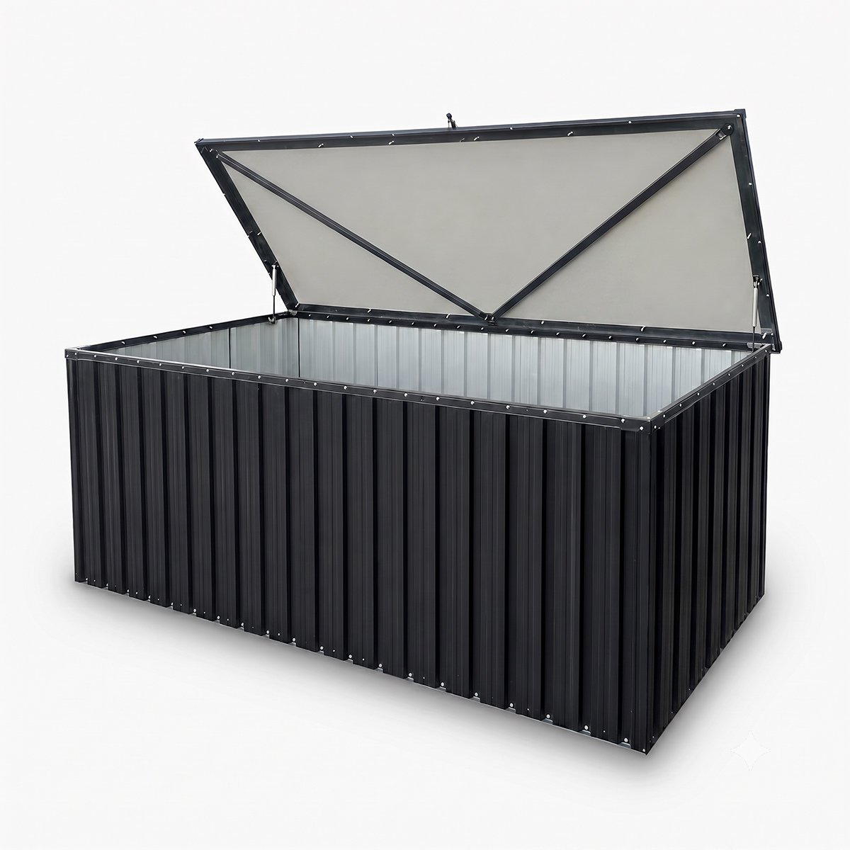 Fornorth Dynbox utomhus 172x78x73cm 814L, Svart