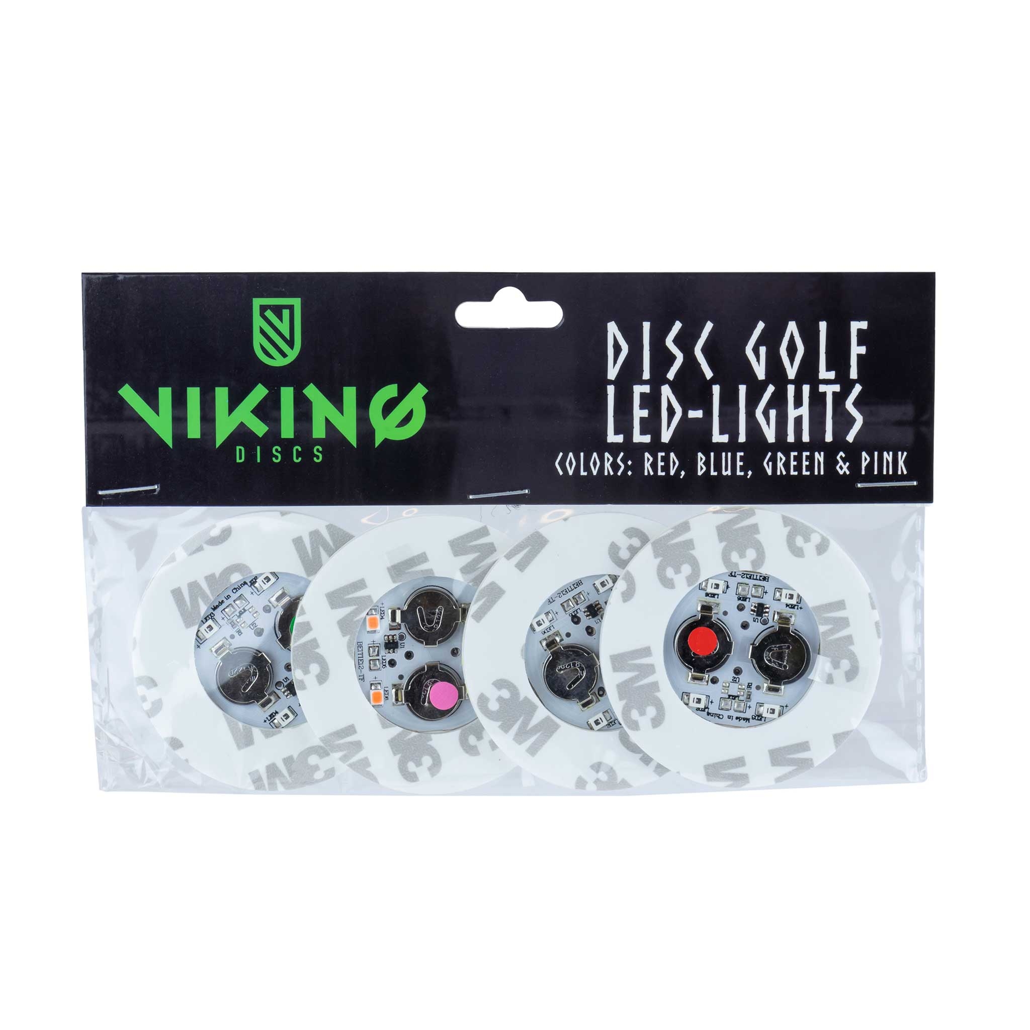 Viking Discs LED-ljus för disc golf, färg (4st)