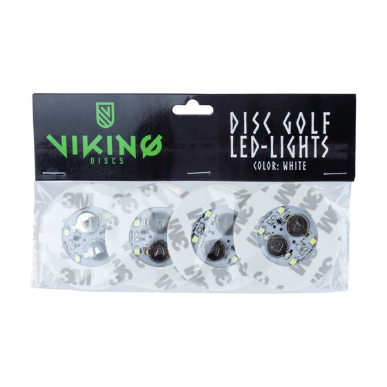 Viking Discs LED-ljus för disc golf, vit (4st)